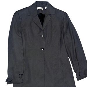 Valerie Stevens cotton blazer with shoulder pads jacket